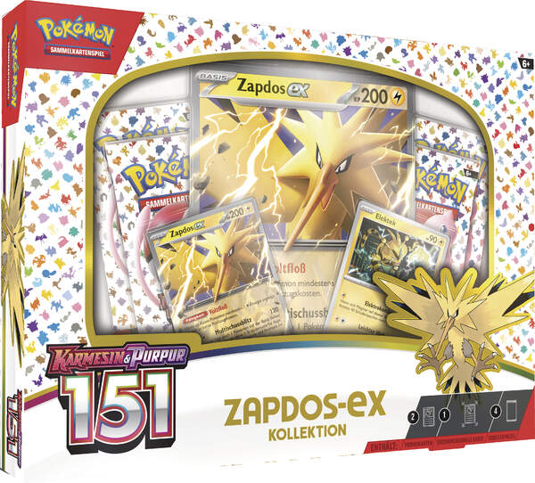 Karmesin & Purpur 151 Zapdos ex Kollektion DE