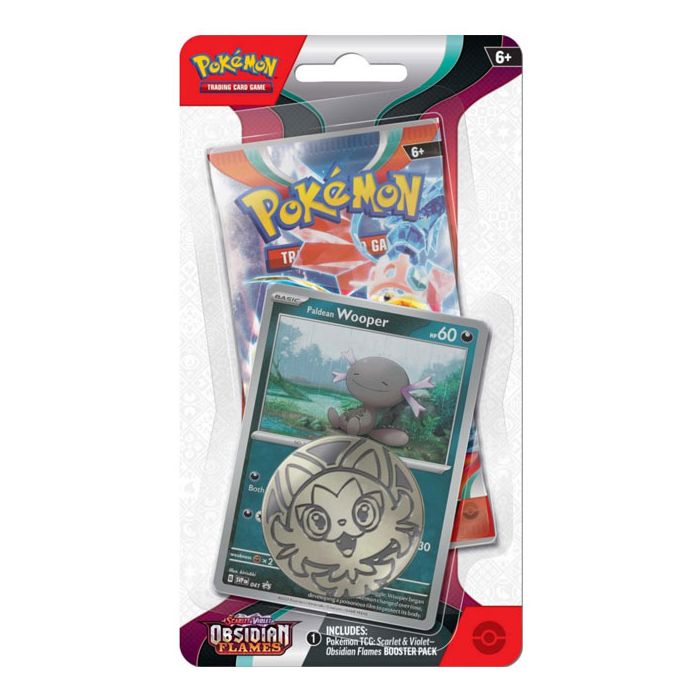 Scarlet & Violet Obsidian Flames Paldean Wooper Checklane Blister EN