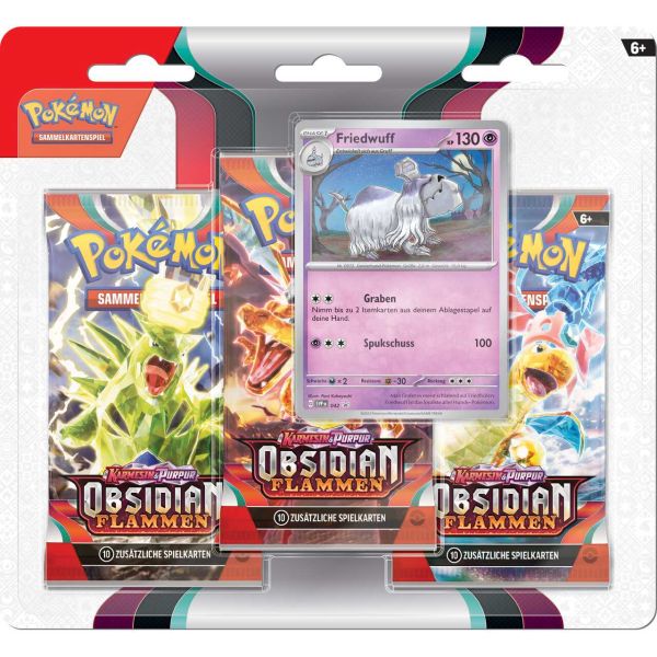 Karmesin & Purpur Obsidianflammen Friedwuff 3-Pack Blister DE