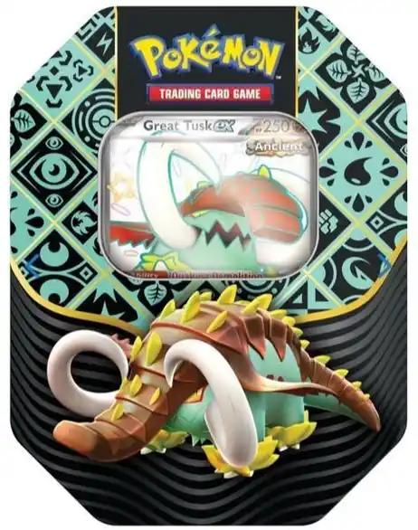 Scarlet & Violet Paldean Fates Tin Great Tusk ex EN