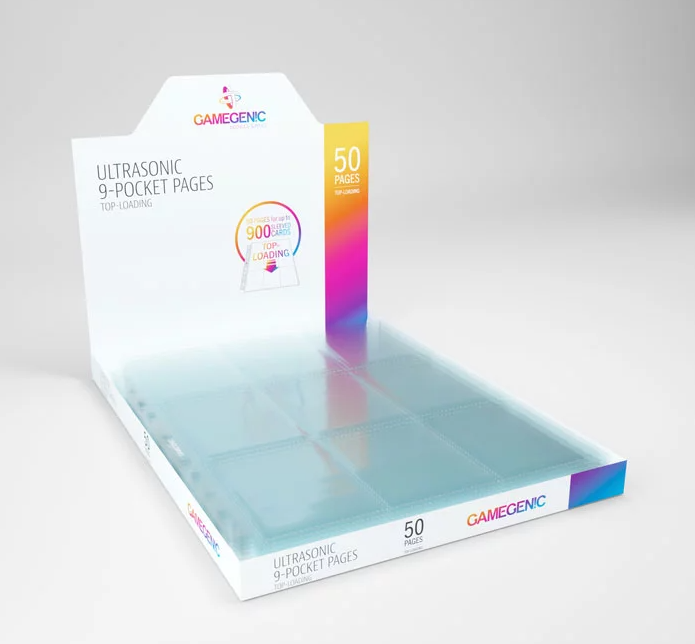 9-Pocket Pages Top-Loading Transparent Display Gamegenic