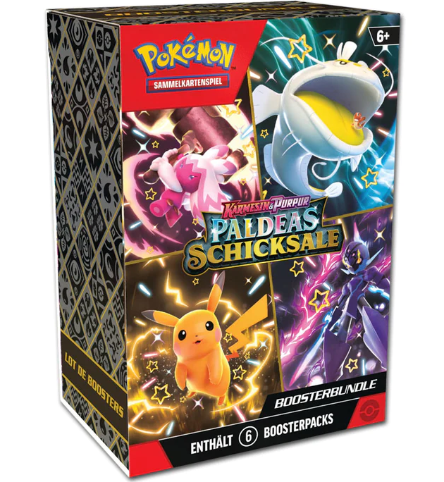 Karmesin & Purpur Paldeas Schicksale Booster Bundle DE