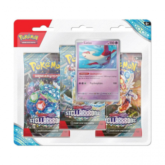 Karmesin & Purpur Stellarkrone Latias 3-Pack Blister DE