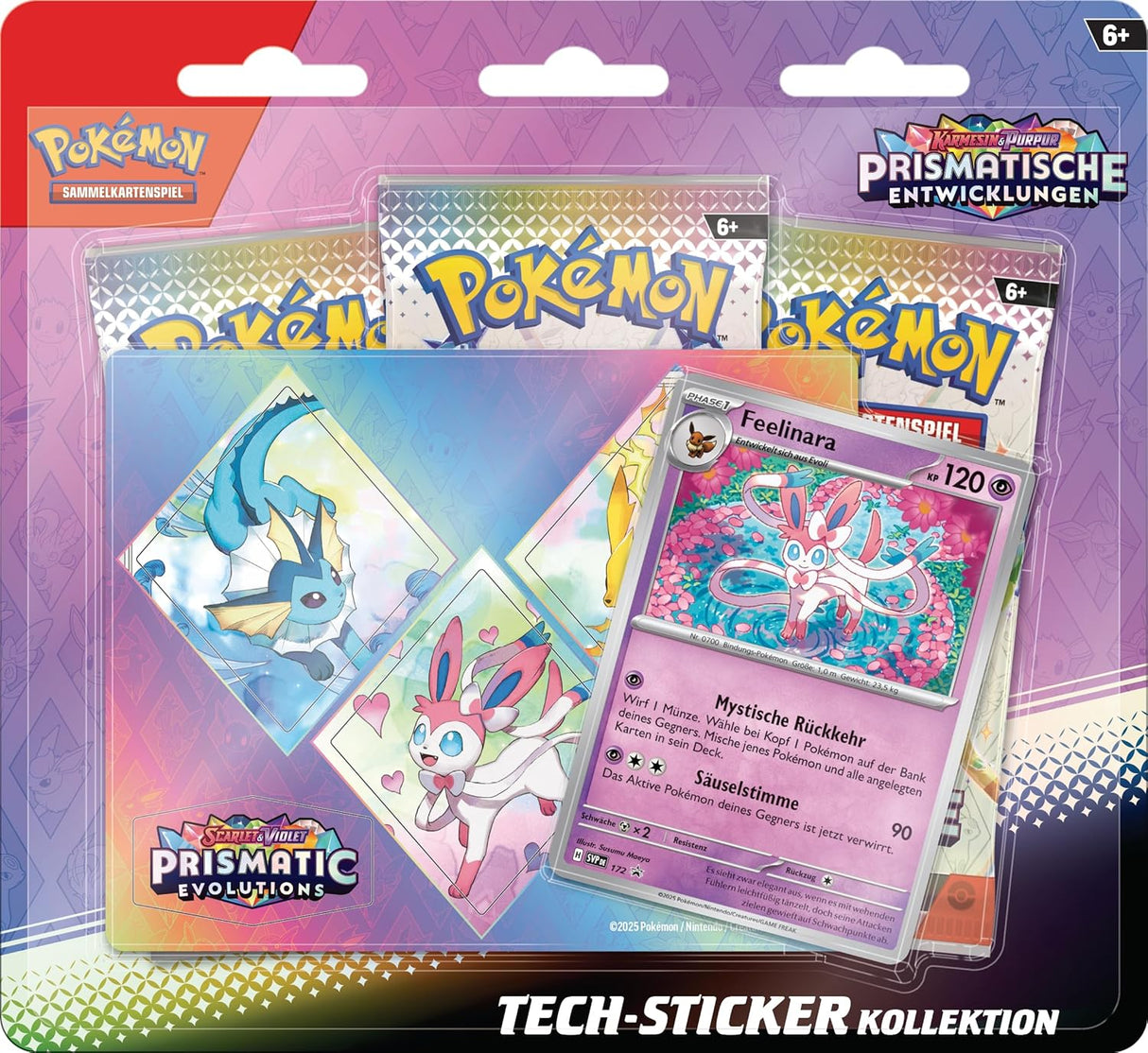 Karmesin & Purpur Prismatische Entwicklungen Tech Sticker Kollektion Feelinara DE