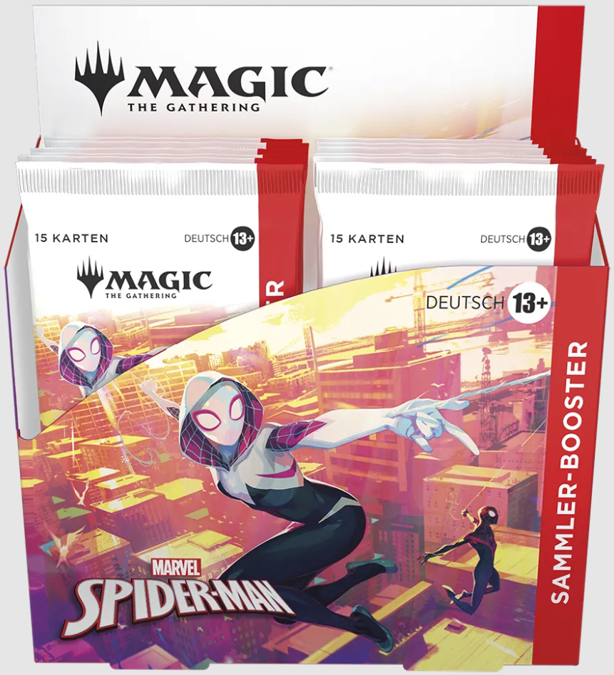 Magic The Gathering Marvel Spider-Man Sammler Display DE
