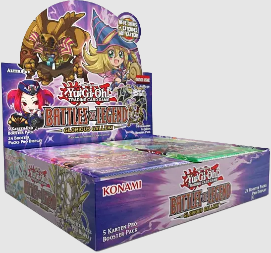 Yu-Gi-Oh! Battles of Legend Glorious Gallery 1st Edition Display DE