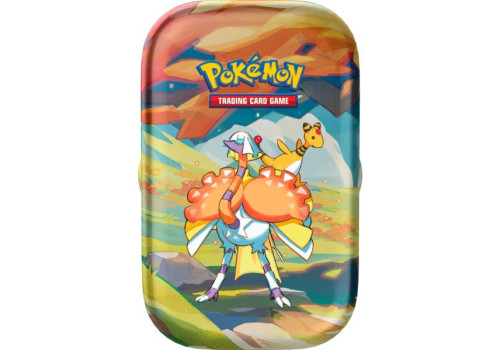 Farbenfrohes Paldea Psiopatra & Ampharos Mini Tin DE