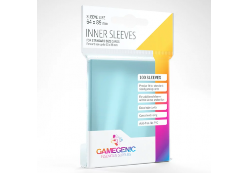 Perfect Size Inner Sleeves - Clear (100 Sleeves) Gamegenic