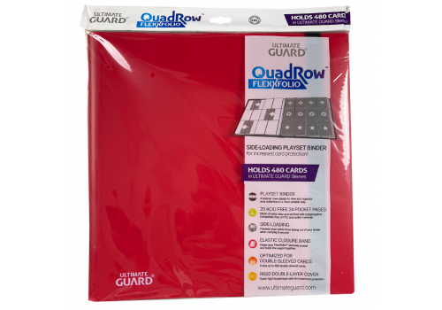 12-Pocket QuadRow Portfolio FlexXfolio Rot Ultimate Guard