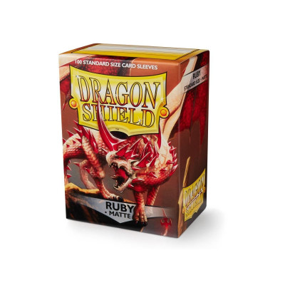 Dragon Shield Sleeves Matte Ruby(100 Sleeves)