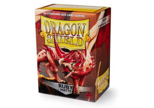 Dragon Shield Sleeves Matte Ruby(100 Sleeves)