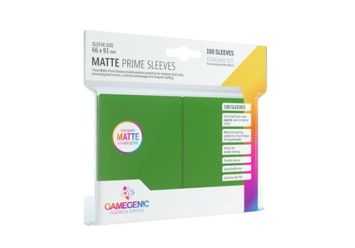 Matte Prime Sleeves Grün (100 Sleeves) Gamegenic