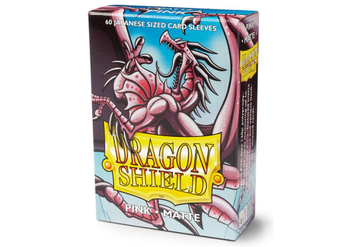 Dragon Shield Sleeves Japanese Size Matte Pink (60 Sleeves)