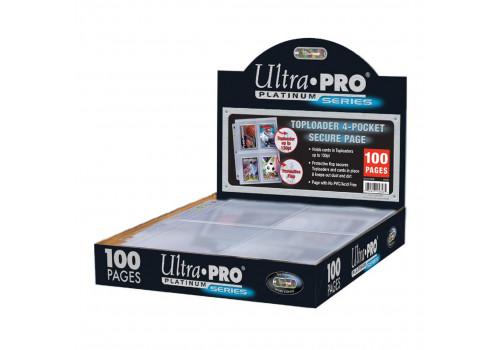 Ultra Pro Toploader 4-Pocket Secure Pages Ordner 100 Seiten
