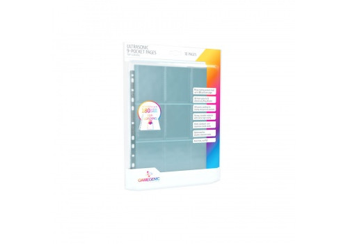 9-Pocket Pages Top-Loading Transparent 10er Pack Gamegenic