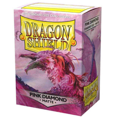 Dragon Shield Sleeves Matte Pink Diamond (100 Sleeves)
