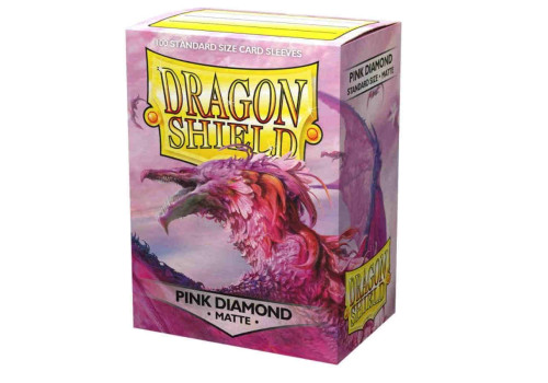 Dragon Shield Sleeves Matte Pink Diamond (100 Sleeves)