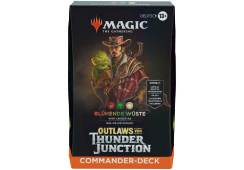 Magic The Gathering Outlaws von Thunder Junction Blühende Wüste Commander DE