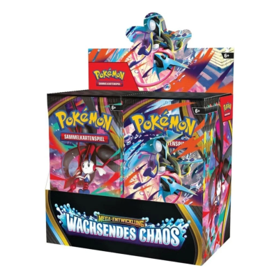 Mega-Entwicklungen Wachsendes Chaos Booster Display DE