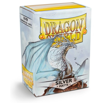 Dragon Shield Sleeves Matte Silver (100 Sleeves)