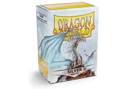 Dragon Shield Sleeves Matte Silver (100 Sleeves)