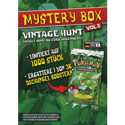 Pokémon Karten Special Mystery Box - Vintage Edition #4 (Dschungel DE)