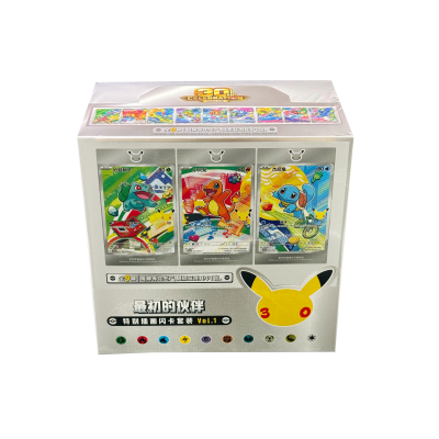 S-CH Pokémon 30th Anniversary First Partner Card Set Display