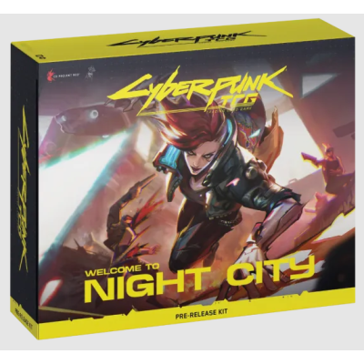 Vorbestellung: Cyberpunk TCG Welcome To Night City Pre-Release Kit EN