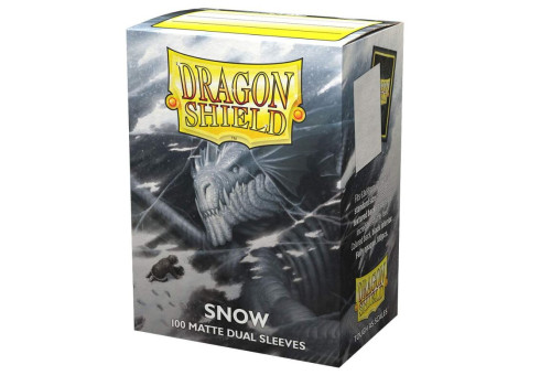 Dragon Shield Sleeves Matte Dual Snow(100 Sleeves)