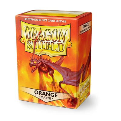 Dragon Shield Sleeves Matte Orange (100 Sleeves)