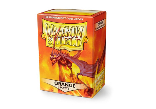 Dragon Shield Sleeves Matte Orange (100 Sleeves)