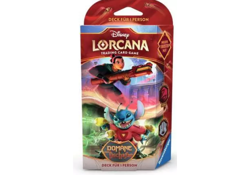 Disney Lorcana: Domäne von Dschafar Starter Deck Rubin & Stahl DE