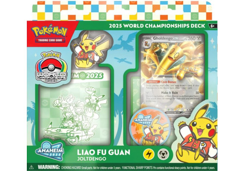 Pokemon Weltmeisterschaftsdeck 2025 Joltdengo Liao Fu Guan