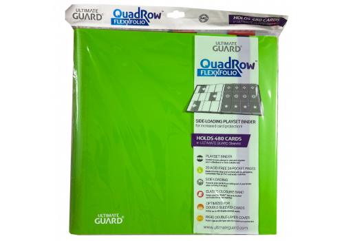 12-Pocket QuadRow Portfolio FlexXfolio Light Green Ultimate Guard