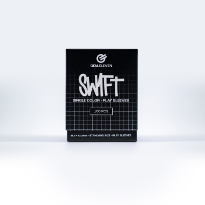 Gem.Eleven Swift Single Color Play Sleeves Schwarz