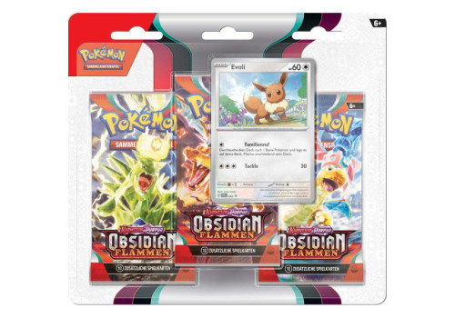 Karmesin & Purpur Obsidianflammen Evoli 3-Pack Blister DE