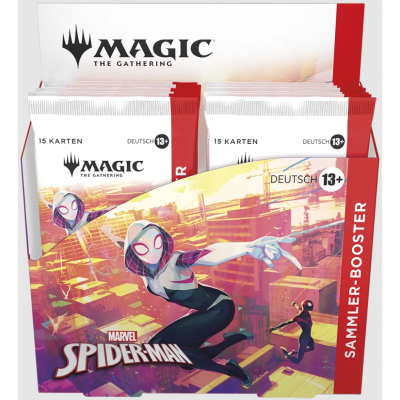 Magic The Gathering Marvel Spider-Man Sammler Display DE