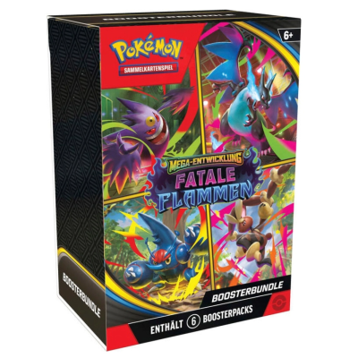Vorbestellung: Mega-Entwicklungen Fatale Flammen Booster Bundle DE