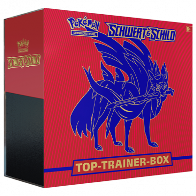 Schwert & Schild Top Trainer Box DE Zacian (Rot)