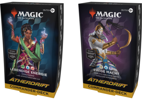 Magic The Gathering Ätherdrift Commander Set (2 Decks) DE