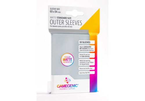Outer Sleeves Matte (50 Sleeves) Gamegenic