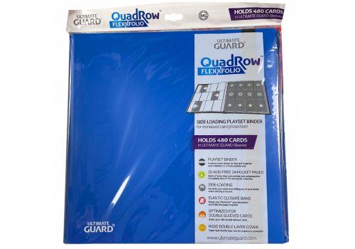12-Pocket QuadRow Portfolio FlexXfolio Blau Ultimate Guard