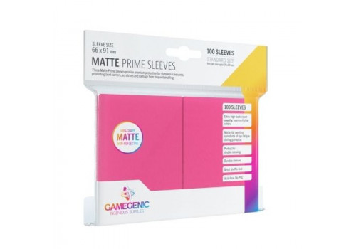 Prime Sleeves Pink (100 Sleeves) Gamegenic