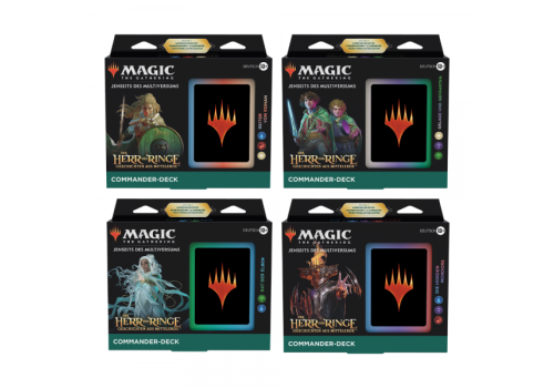 Magic The Gathering Der Herr der Ringe: Geschichten aus Mittelerde Commander Set (4 Decks) DE