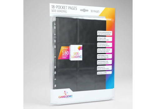 9-Pocket Pages Side-Loading Schwarz 10er Pack Gamegenic