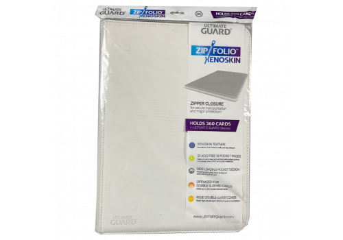 9er Pocket ZipFolio XenoSkin Weiß Ultimate Guard