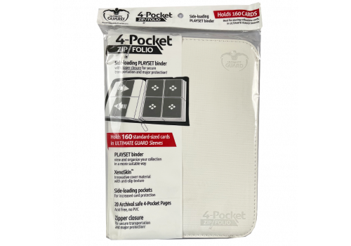 4er Pocket ZipFolio XenoSkin Weiß Ultimate Guard