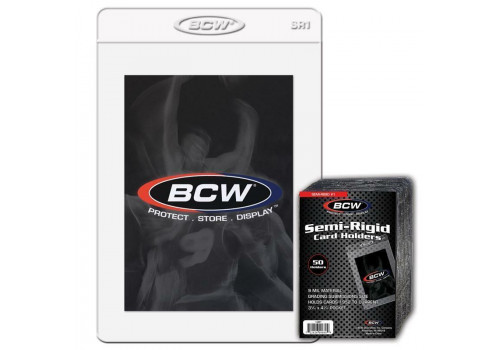 BCW Semi-Rigid Card-Holders 50x