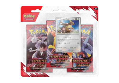 Vorbestellung: Scarlet & Violet Destined Rivals Kangaskhan 3-Pack Blister EN