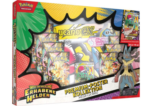 Mega-Entwicklungen Erhabene Helden Premium Poster Kollektion Mega-Lucario DE